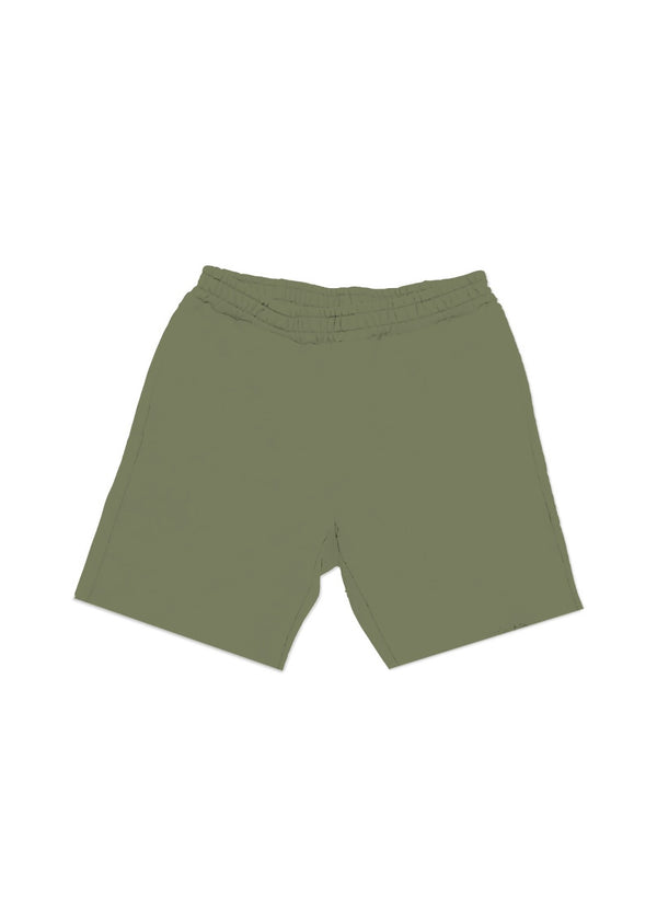 Purple Brand French Terry Military Green Stencil Shorts
