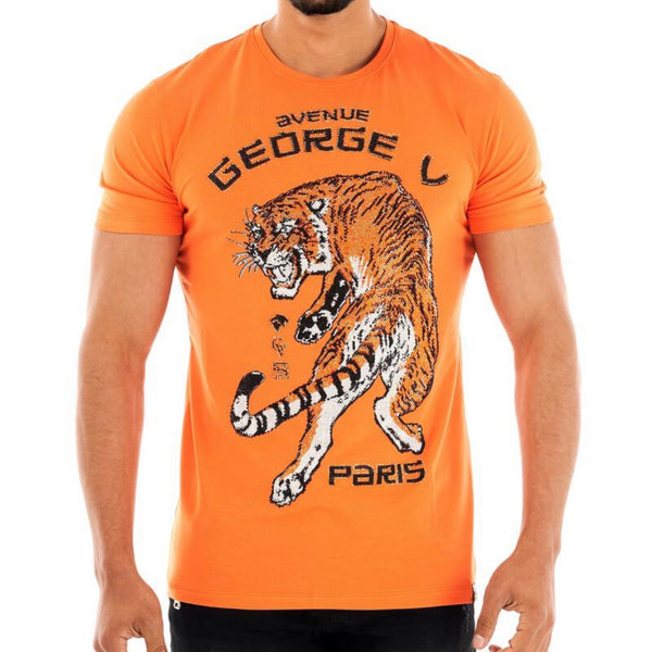 George Ave Crystal Tiger Tee (Orange)