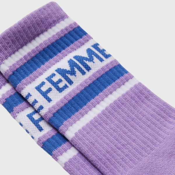 Homme Femme Vintage Socks In Purple
