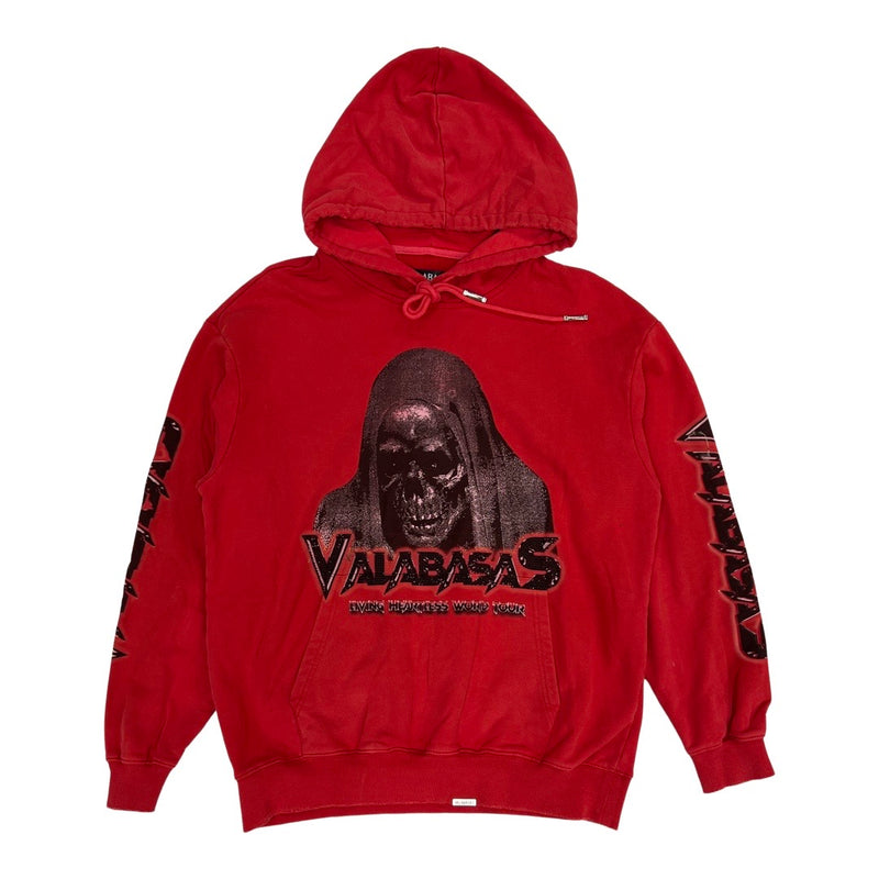 Valabasas “Living Heartless” Vintage Red Hoodie