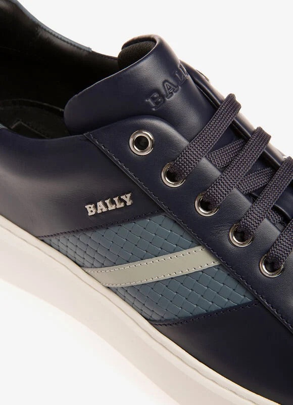 Bally Marcus Sneaker In Navy Leather