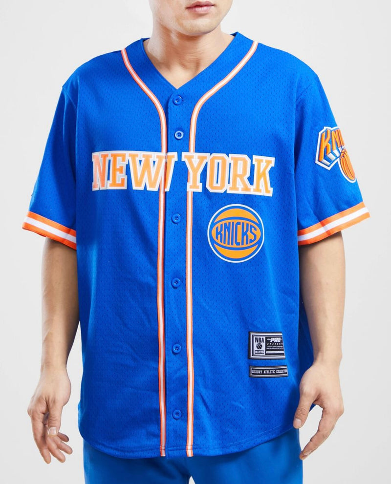 New York Knicks Logo Mesh Button Up Shirt – Era Clothing Store