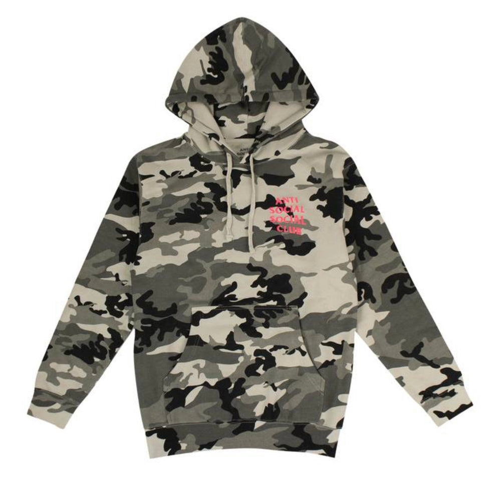 Anti social club camo hoodie sale