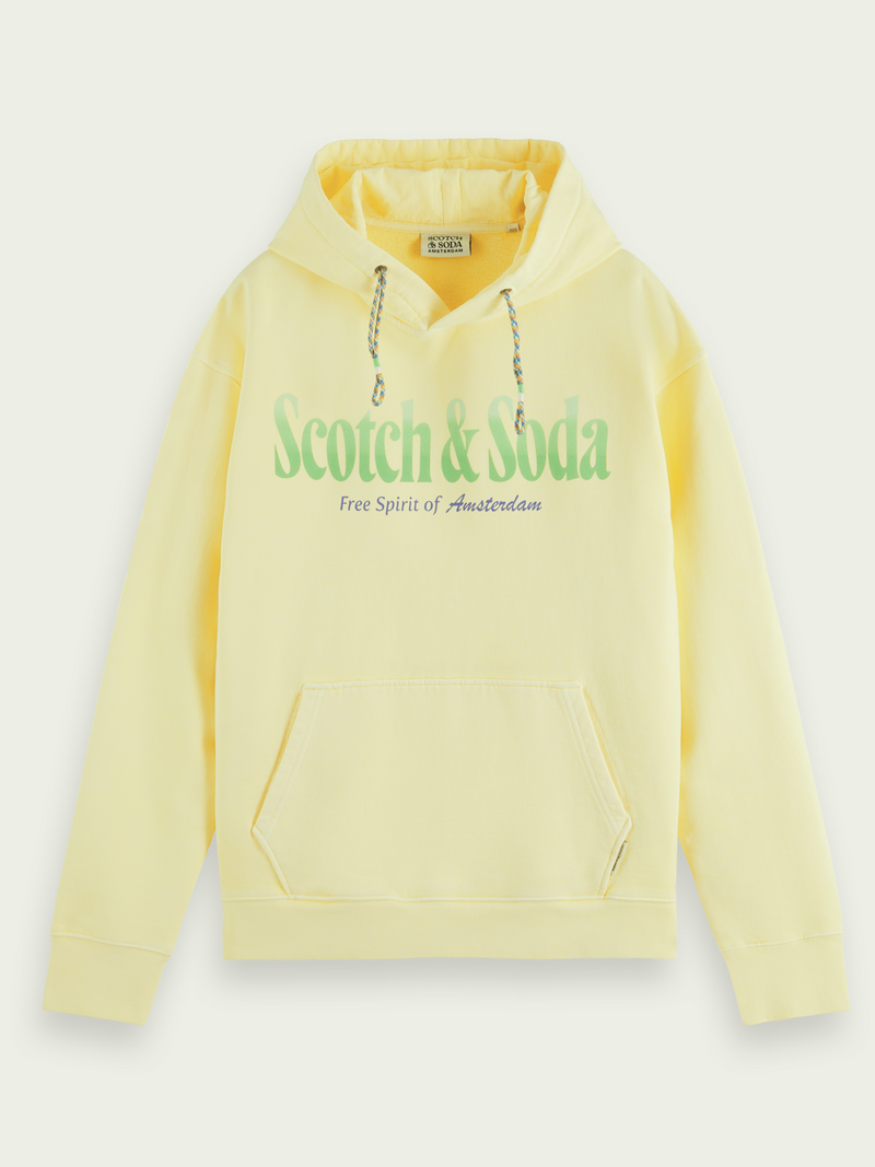 Scotch & Soda Highlight Yellow Graphic Hoodie (166535)