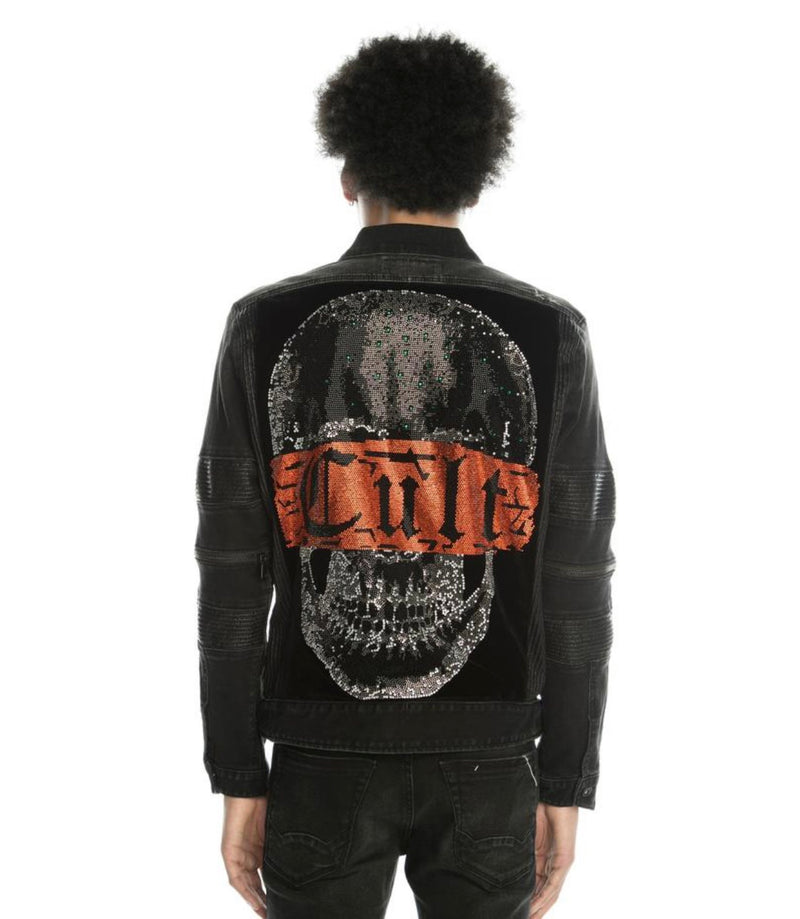 Cult Of Individuality Onyx Moto Denim Jacket