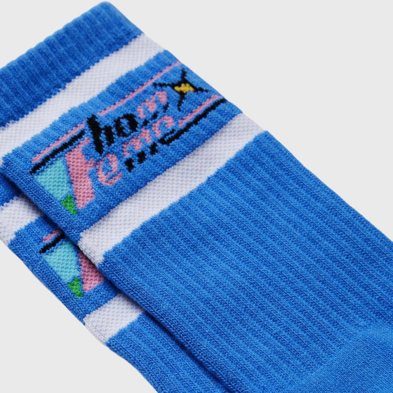 Homme Femme Galaxy Socks In Blue