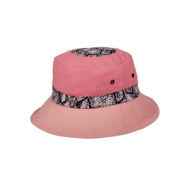 Hideout Shapes Reversible Bucket Hat (Flamingo Pink & Honey) – Era ...