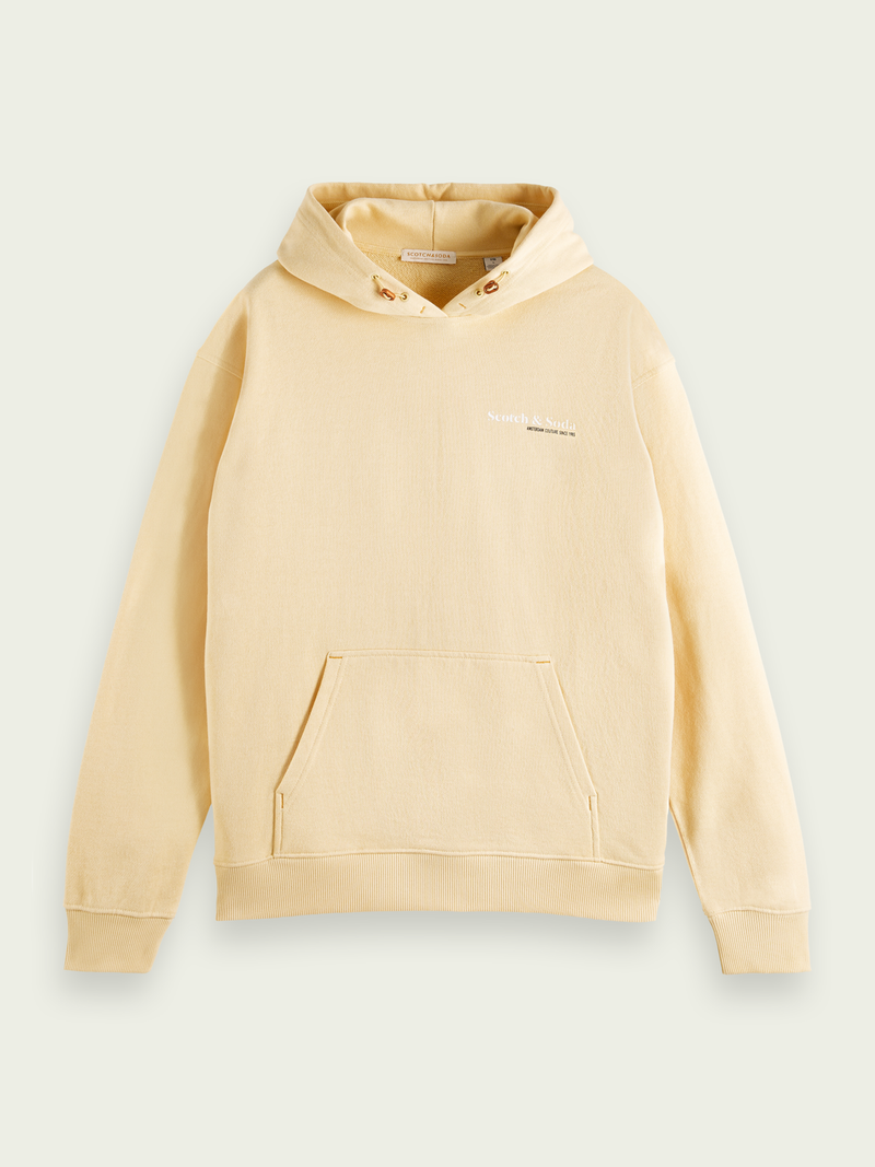 Scotch&Soda Cotton Felpa Hoodie (Flax)