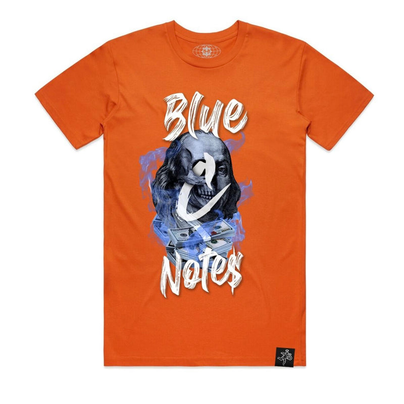 Hasta Muerte “Blue Notes” Tee (Orange)