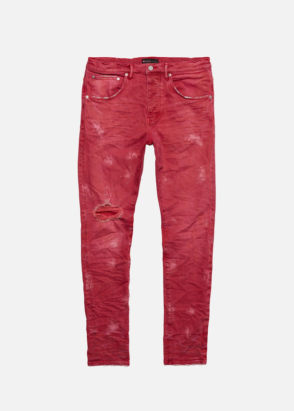 Purple Brand Hickory Stripe Vintage Red Jeans
