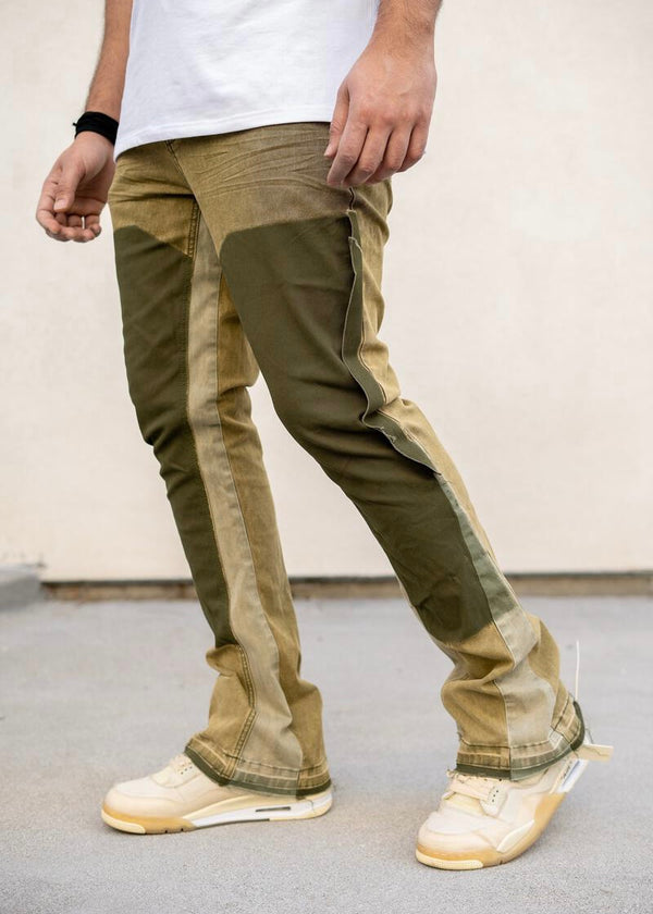 Reelistik Olive Stacked Jeans (RST4146-1)