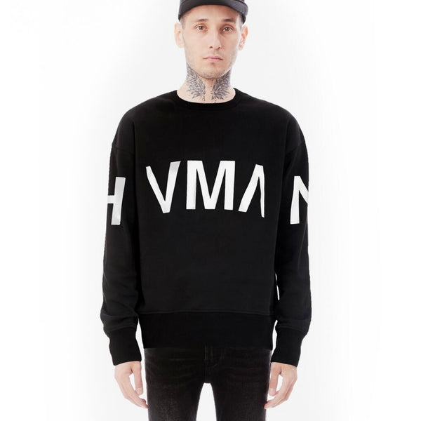 Hvman Black Crewneck Sweater