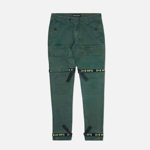 Eight & Nine Strapped Up Utility Denim (Washed Green)