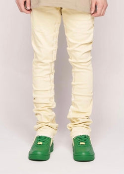 Pheelings “Against All Odds” Cream Stacked Jeans