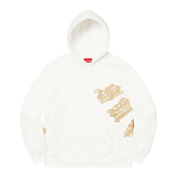 Supreme Old English Lettering White Hoodie