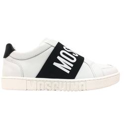 Calfskin Sneaker With Strap (White)