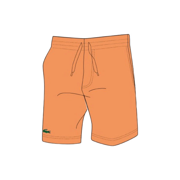 Lacoste Fleece Shorts In Mandarin Orange