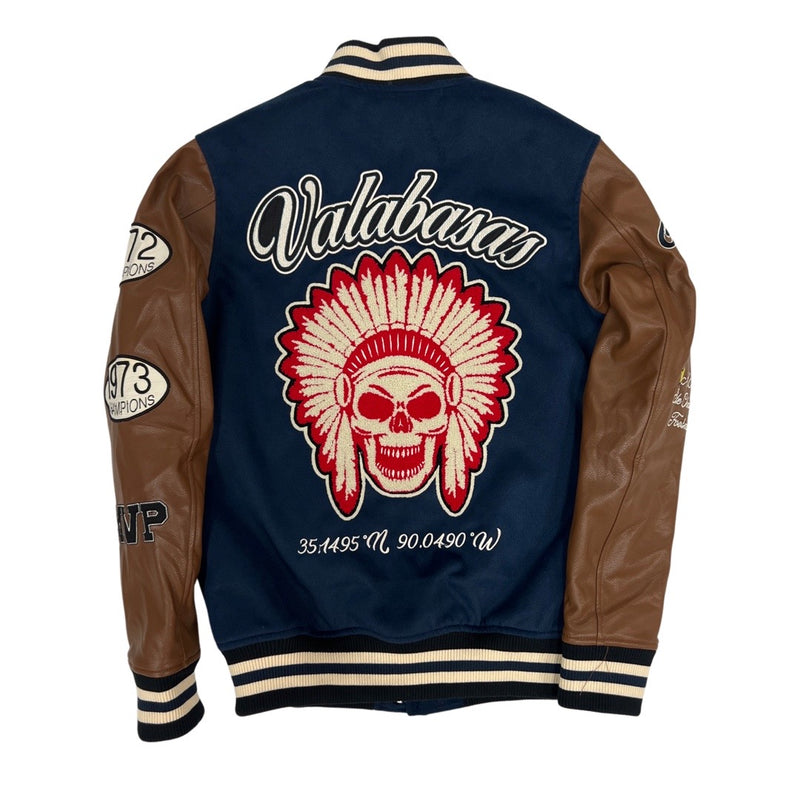 Valabasas “Chiefs” Deep Blue Varsity Jacket