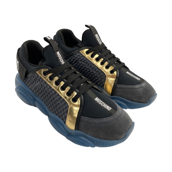 Gold Foil/Blue Teddy Sole Sneaker