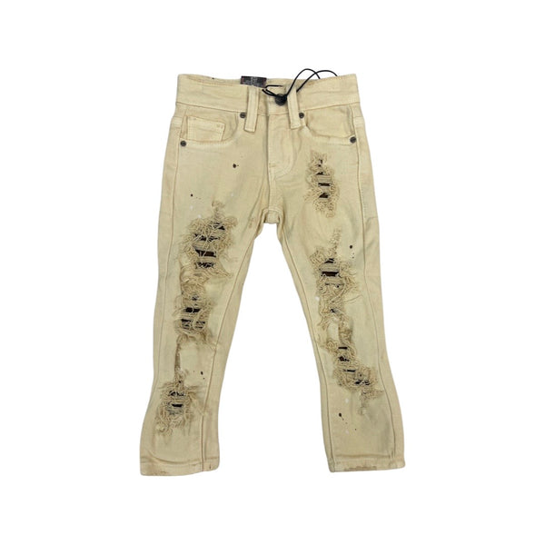 Kids Denimicity Patched Jeans (Brown)