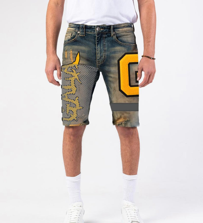 Gala Vintage Gold Imperial Denim Shorts