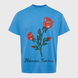 Homme Femme Poetry Tee In Blue