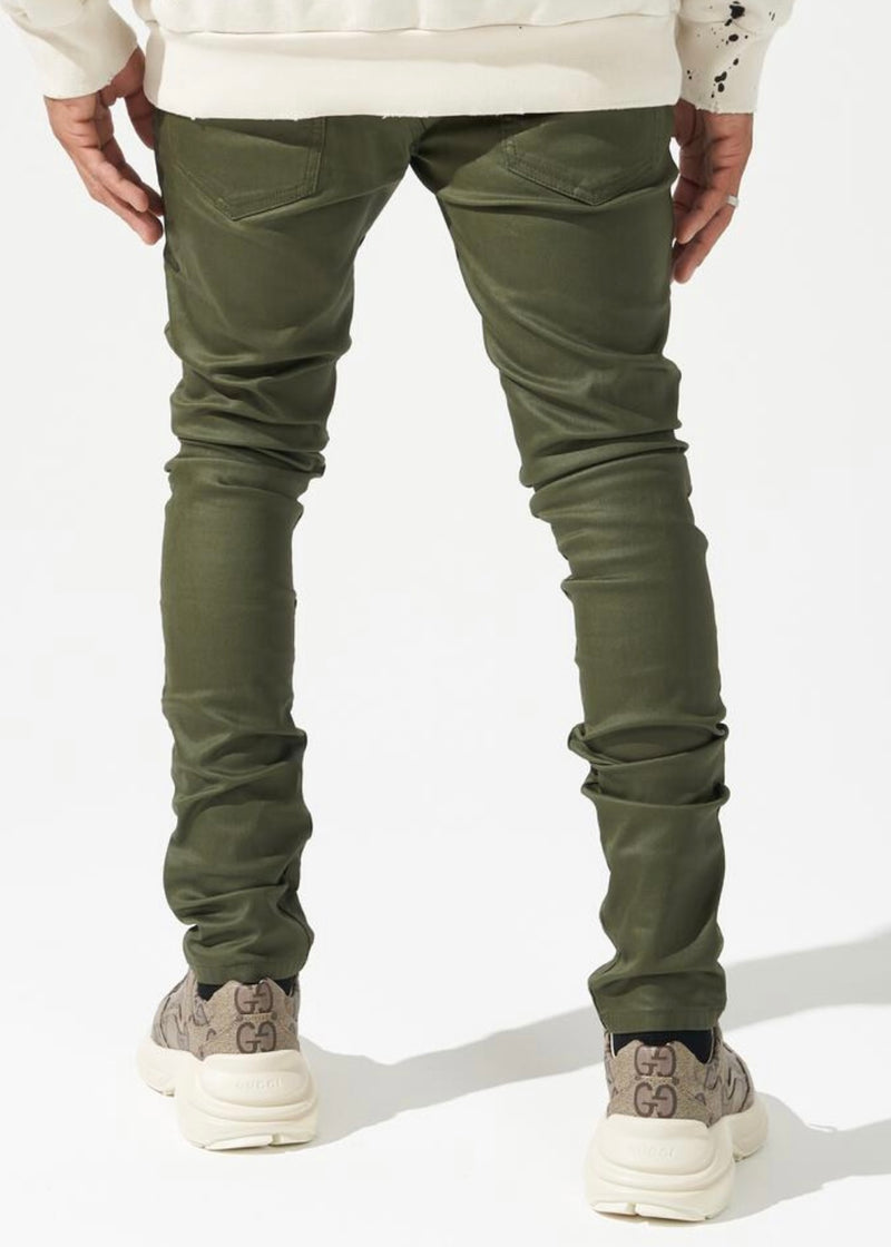 Serenede “Olive” Wax Jeans