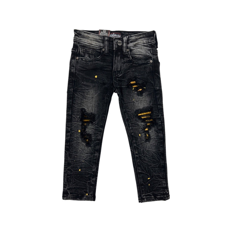 Kids Denimicity Patched Jeans (Yellow)