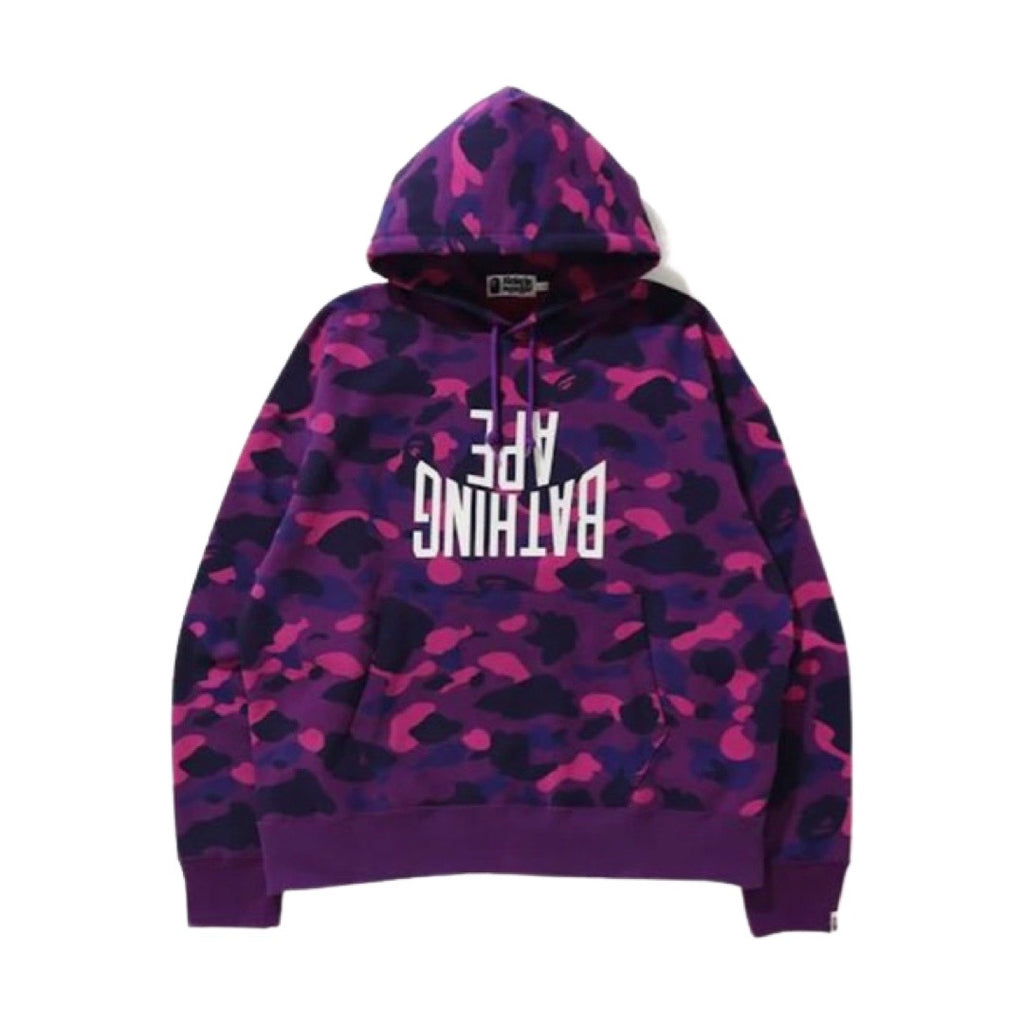 Bape purple best sale camo hoodie