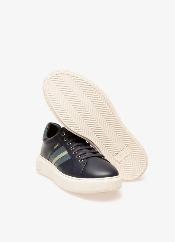 Bally Marcus Sneaker In Navy Leather