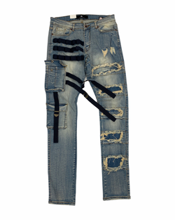 Focus Vintage Strap Jeans (3325)