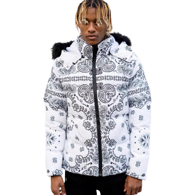 Black bandana cheap bubble coat