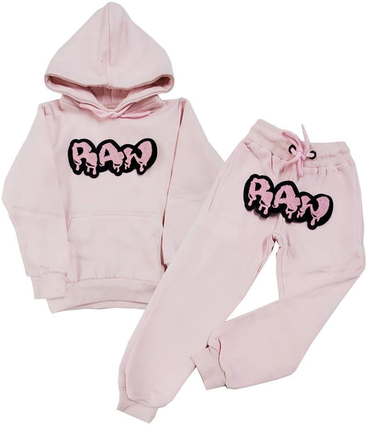 Kids Raw Drip Set (Pink) – Era Clothing Store