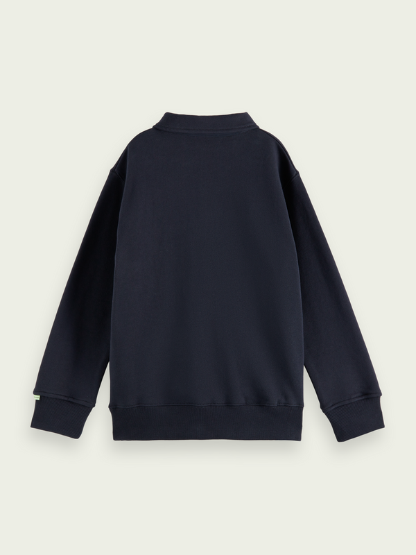 Kids Navy Polo Sweatshirt (162732)