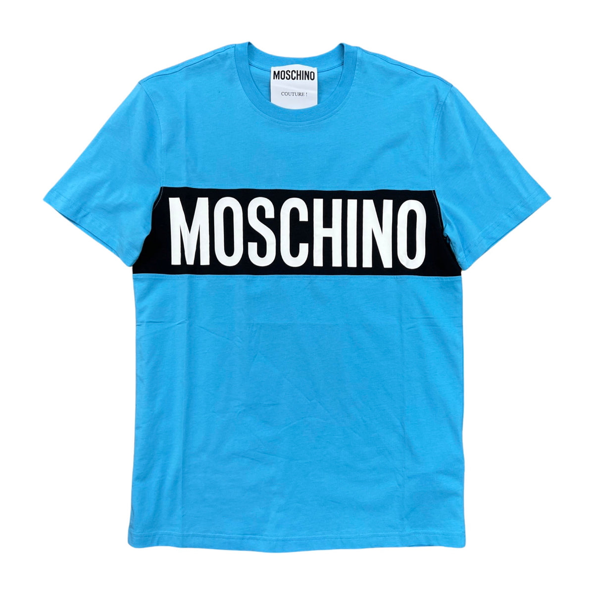 【関税込み】Moschino ブルー Couture シャツ Moschino Couture T Shirt With Print In Blue | ModeSens