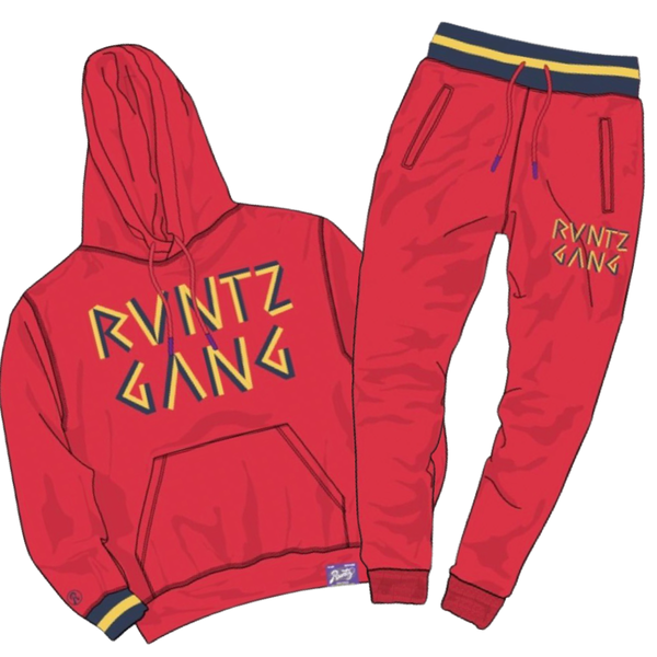 Runtz Beaded Red Jogging Set
