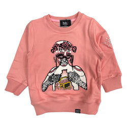 Kids Mosaic Sweater (Pink)