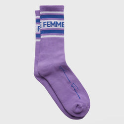 Homme Femme Vintage Socks In Purple