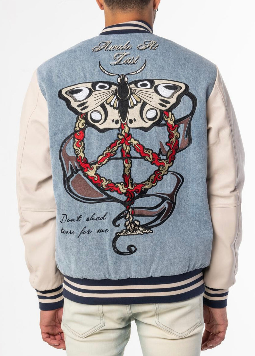 SugarHill “Plague” Denim Letterman Jacket – Era Clothing Store