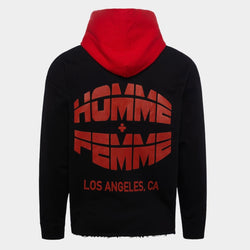 Homme Femme Respect Black/Red Hoodie