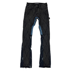 Valabasas “Bona Fide” Black Washed Stacked Jeans