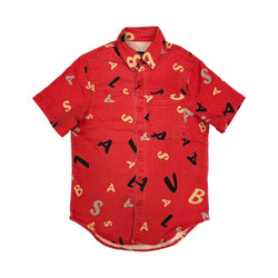 Valabasas “Puzzled” Red Camo Woven Shirt