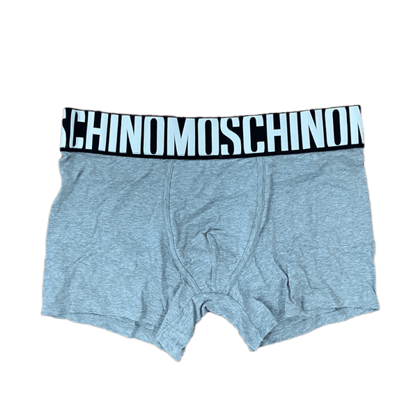 Rubber Elastic Boxer With Logo (Grey)
