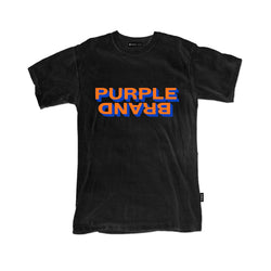 Purple Brand Textured Black S/S Tee
