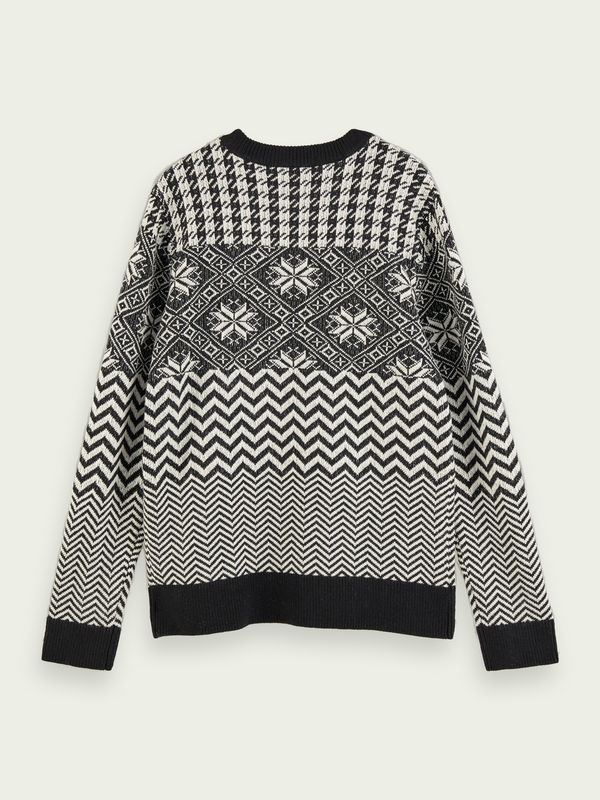 Scotch & Soda-Lightweight Wool-Blend Patterned Sweater