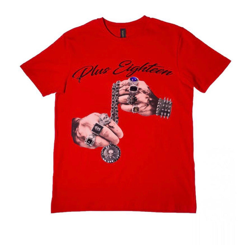 Plus Eighteen Rings Tee (Red)