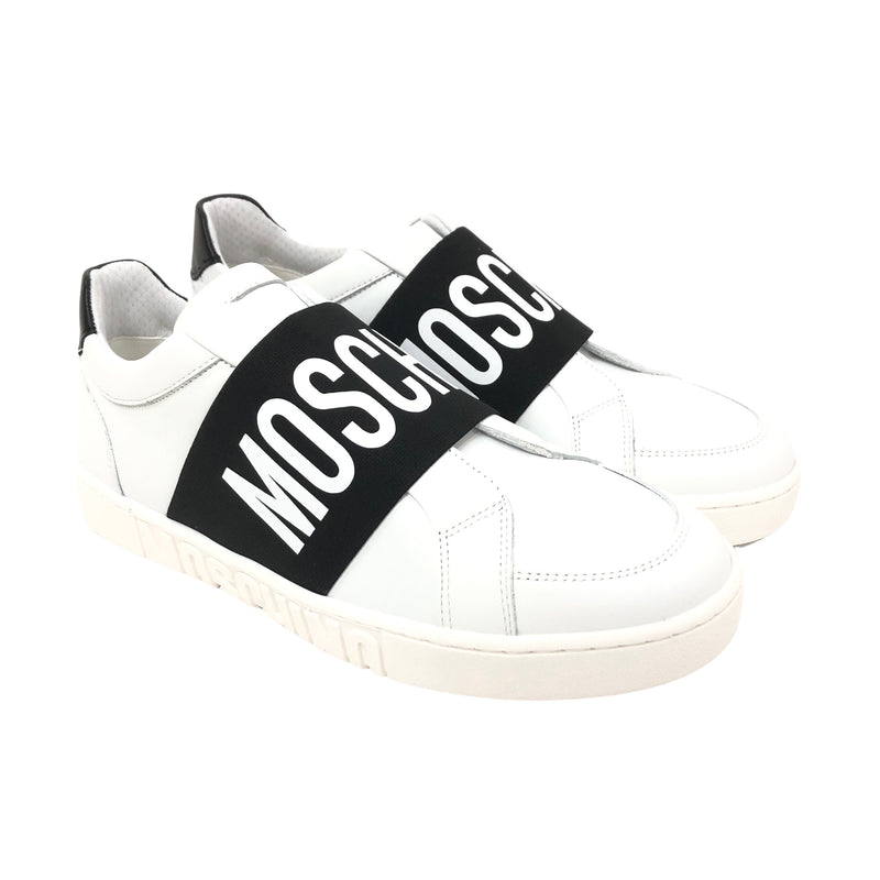 Calfskin Sneaker With Strap (White)
