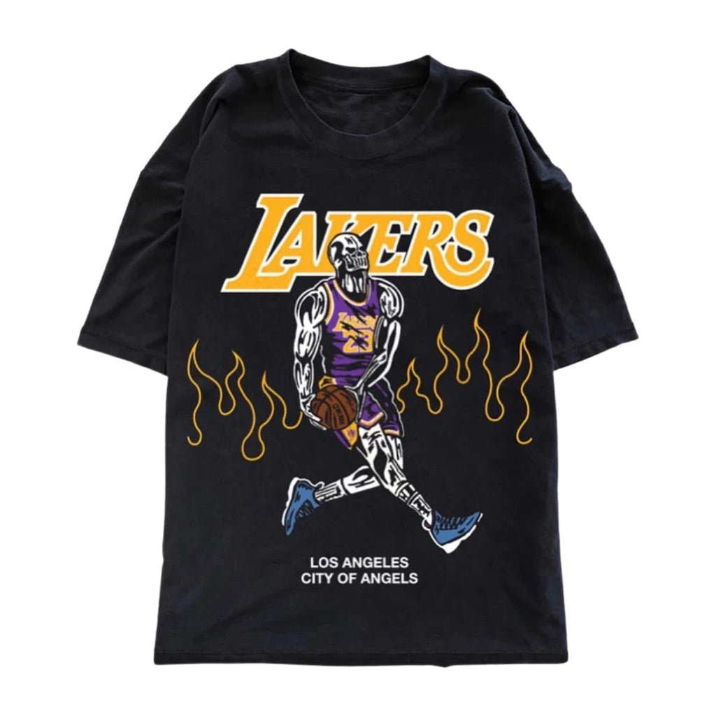 Lebron James Skeleton Warren Lotas Shirt, LA Lakers Shirt - High